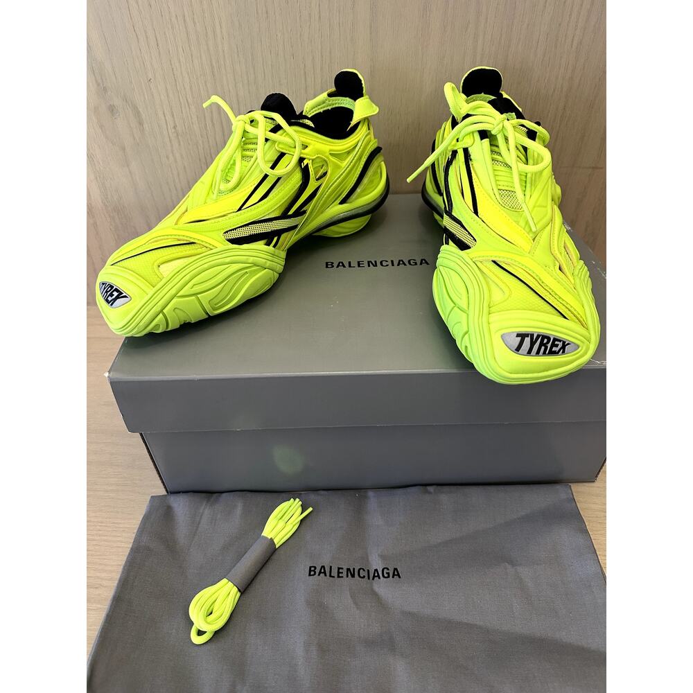 NWT Balenciaga Tyrex Mens Sneakers Neon Yellow US 9 / EU 39 $1150 SRP shoes men